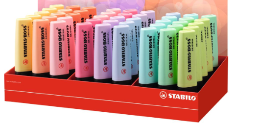 Textmarker Stabilo, pastel